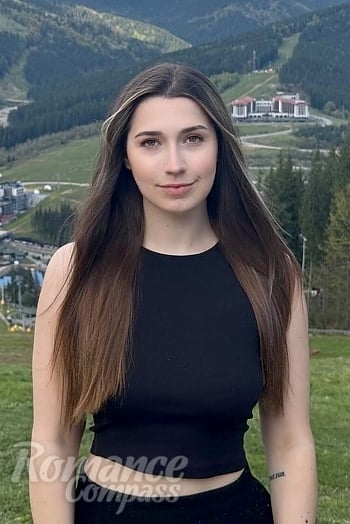 Ukrainian mail order bride Valeriia from Zaporizhzhia with light brown hair and green eye color - image 1