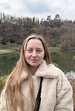 Ukrainian mail order bride Anastasiia from Prague with blonde hair and blue eye color - image 16