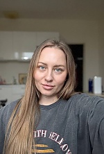 Ukrainian mail order bride Anastasiia from Prague with blonde hair and blue eye color - image 31