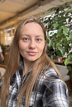 Ukrainian mail order bride Anastasiia from Prague with blonde hair and blue eye color - image 23