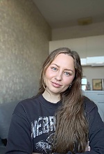 Ukrainian mail order bride Anastasiia from Prague with blonde hair and blue eye color - image 26