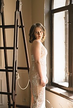 Ukrainian mail order bride Anastasiia from Prague with blonde hair and blue eye color - image 33