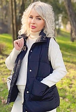 Ukrainian mail order bride Halyna from Dnipro with blonde hair and blue eye color - image 4