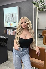 Ukrainian mail order bride Nastia from Madrid with blonde hair and green eye color - image 4