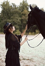 Ukrainian mail order bride Ekaterina from Luxembourg with black hair and green eye color - image 23