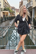 Ukrainian mail order bride Kseniia from Kyiv with blonde hair and blue eye color - image 4