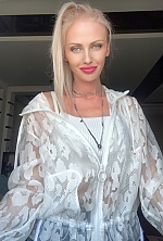Ukrainian mail order bride Victoria from Vienna with blonde hair and blue eye color - image 10