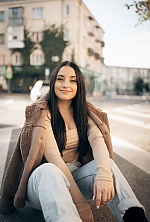 Ukrainian mail order bride Victoria from Ternopil with black hair and blue eye color - image 3