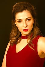 Ukrainian mail order bride Ksenia from Prague with light brown hair and green eye color - image 8