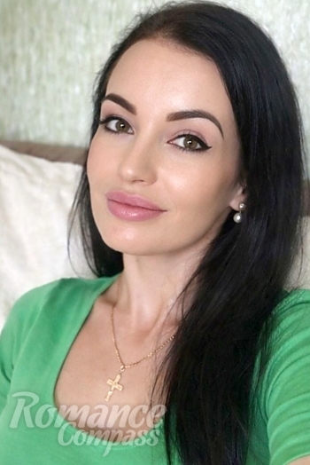 Ukrainian mail order bride Nina from Lviv with black hair and brown eye color - image 1