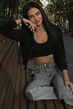 Ukrainian mail order bride Olena from Kharkiv with black hair and green eye color - image 5