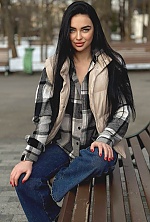 Ukrainian mail order bride Olena from Kharkiv with black hair and green eye color - image 9