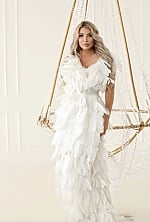 Ukrainian mail order bride Nadezhda from Kiyiv with blonde hair and grey eye color - image 3