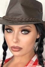 Ukrainian mail order bride Alona from Kyiv with brunette hair and green eye color - image 27