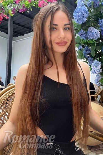 Ukrainian mail order bride Yuliia from Odesa with light brown hair and grey eye color - image 1