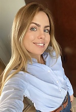 Ukrainian mail order bride Valentina from Kyiv with blonde hair and blue eye color - image 2