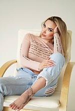 Ukrainian mail order bride Anhelina from Odesa with black hair and green eye color - image 2