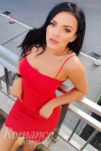 Ukrainian mail order bride Tatyana from Belgrade with black hair and brown eye color - image 1