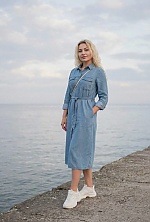 Ukrainian mail order bride Elena from Vienna with blonde hair and blue eye color - image 7