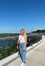Ukrainian mail order bride Liudmyla from Kyiv with blonde hair and green eye color - image 8