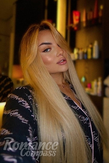 Ukrainian mail order bride Ivanna from Kyiv with blonde hair and blue eye color - image 1