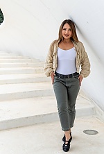 Ukrainian mail order bride Aziza from Alicante with light brown hair and green eye color - image 13