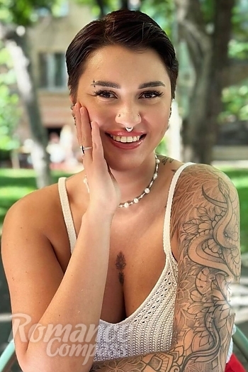 Ukrainian mail order bride Olha from Odesa with brunette hair and brown eye color - image 1