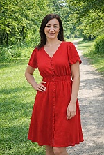 Ukrainian mail order bride Vanda from Kyiv with brunette hair and blue eye color - image 4