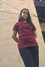 Ukrainian mail order bride Vishakha from Jagādhri with black hair and black eye color - image 6