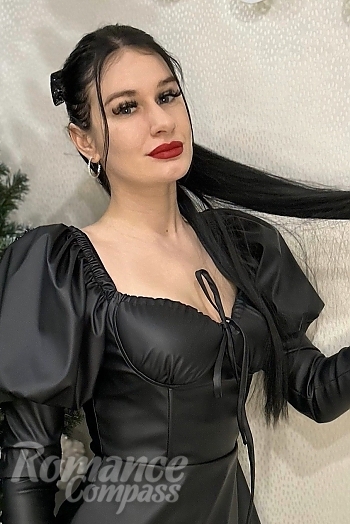 Ukrainian mail order bride Anastasiia from Odesa with brunette hair and grey eye color - image 1