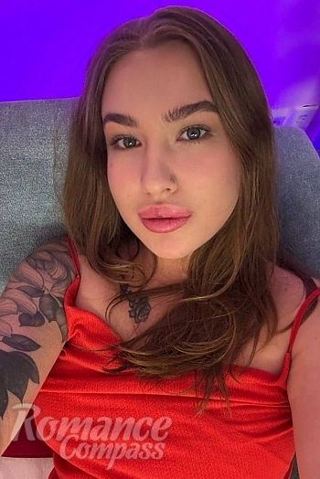 Ukrainian mail order bride Anna from Prague with light brown hair and blue eye color - image 1