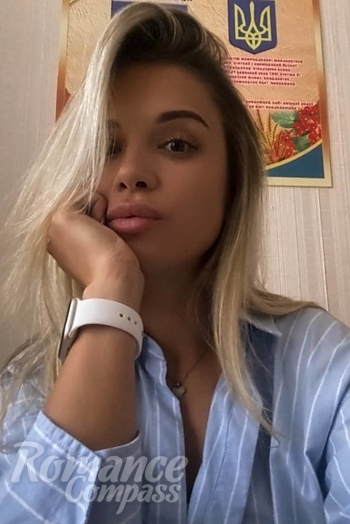 Ukrainian mail order bride Yevheniia from Odesa with blonde hair and brown eye color - image 1
