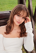 Ukrainian mail order bride Anastasia from Cherkasy with brunette hair and green eye color - image 3
