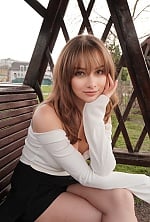 Ukrainian mail order bride Anastasia from Cherkasy with brunette hair and green eye color - image 9