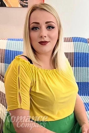 Ukrainian mail order bride Alina from Odesa with blonde hair and blue eye color - image 1