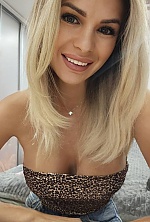 Ukrainian mail order bride Yana from Kyiv with blonde hair and grey eye color - image 5