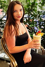 Ukrainian mail order bride Anna from Kyiv with black hair and blue eye color - image 4