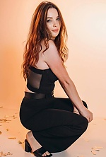 Ukrainian mail order bride Anna from Kyiv with black hair and blue eye color - image 3