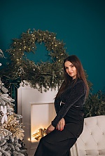 Ukrainian mail order bride Anna from Kyiv with black hair and blue eye color - image 9