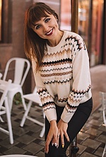 Ukrainian mail order bride Viktoriia from Dnipro with brunette hair and green eye color - image 9