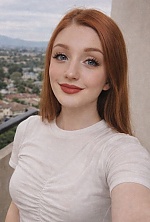 Ukrainian mail order bride Angelina from Dnipro with red hair and blue eye color - image 8