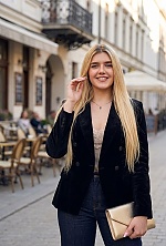 Ukrainian mail order bride Valeriia from Kyiv with blonde hair and blue eye color - image 4