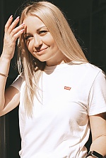 Ukrainian mail order bride Liudmila from Chisinau with blonde hair and blue eye color - image 8
