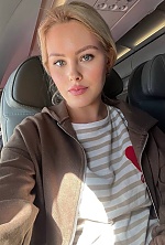Ukrainian mail order bride Victoria from Kyiv with blonde hair and blue eye color - image 7