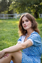 Ukrainian mail order bride Daryna from Kyiv with light brown hair and green eye color - image 3