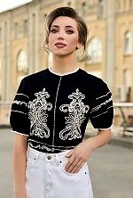 Ukrainian mail order bride Anastasia from Kyiv with blonde hair and blue eye color - image 9