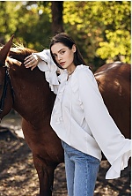 Ukrainian mail order bride Valeria from Dnipro with light brown hair and green eye color - image 4