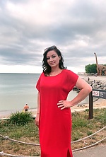 Ukrainian mail order bride Nina from Kiyiv with light brown hair and blue eye color - image 6