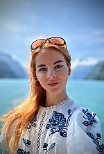 Ukrainian mail order bride Olga from Odesa with red hair and hazel eye color - image 4