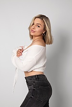 Ukrainian mail order bride Kseniia from Odesa with blonde hair and blue eye color - image 2